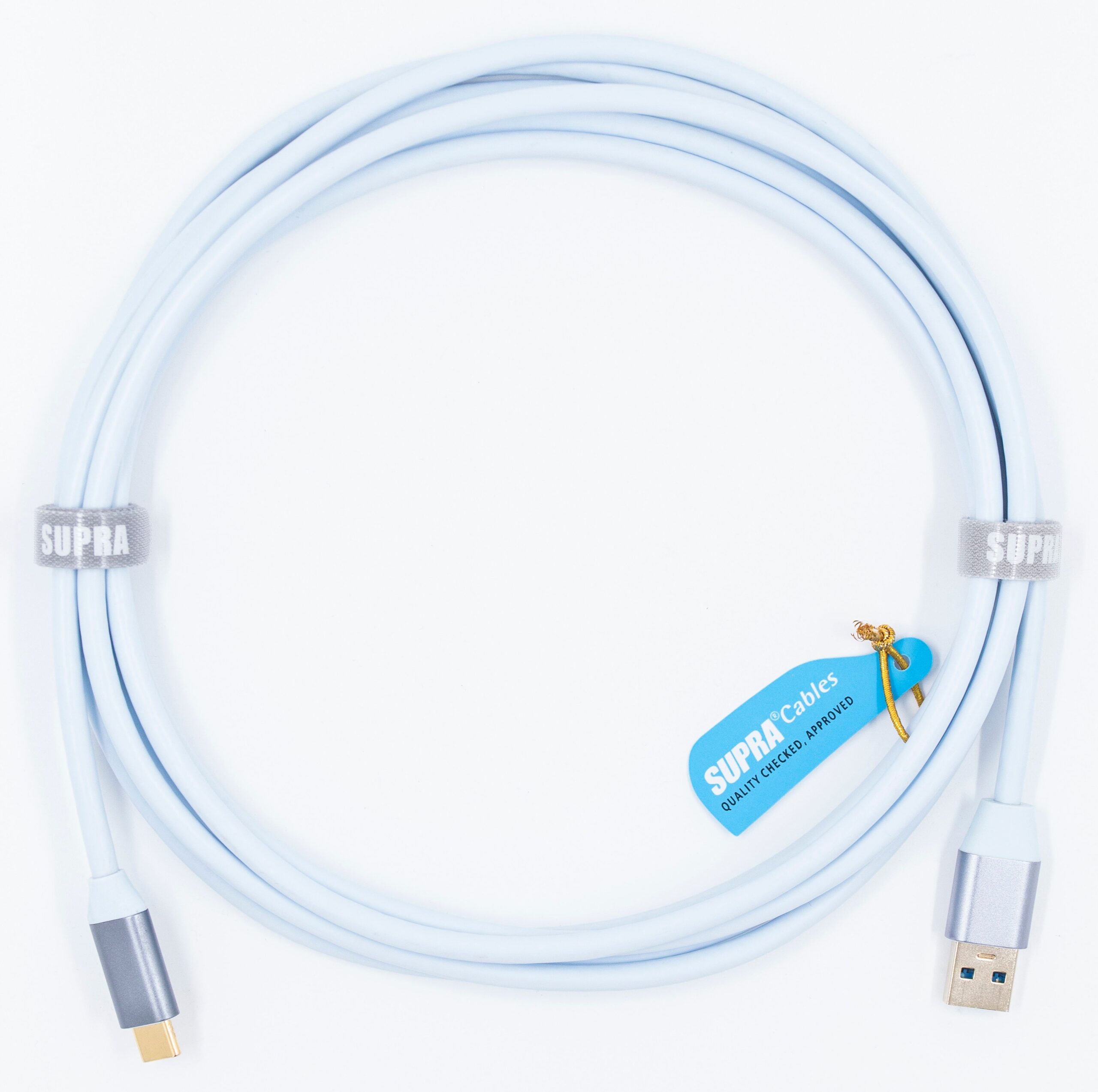 Supra USB 3.2 A-C Blue super high speed 10 Gbps vergulde connectoren vanaf 1,0 meter - Afbeelding 5