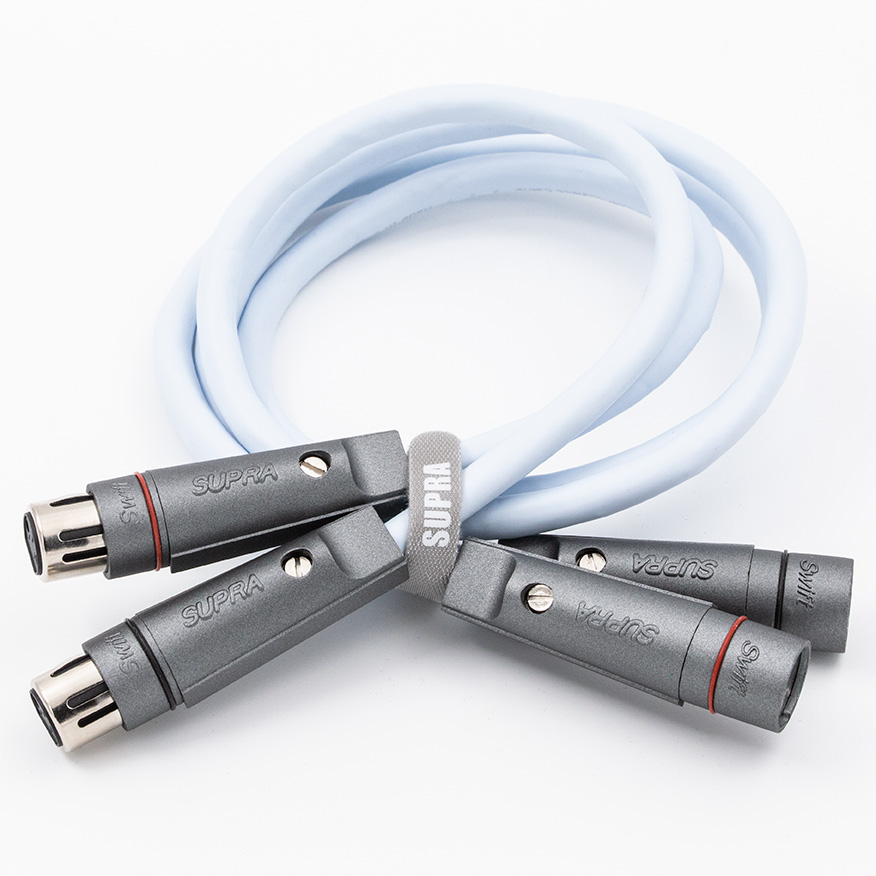 Supra XL Annorum XLR interlink OFC-koper geleiders 2x1,5mm2 AWG 15 met hoogwaardige Swift vergulde 24K connectoren stereoset 2 stuks vanaf 0,8 meter
