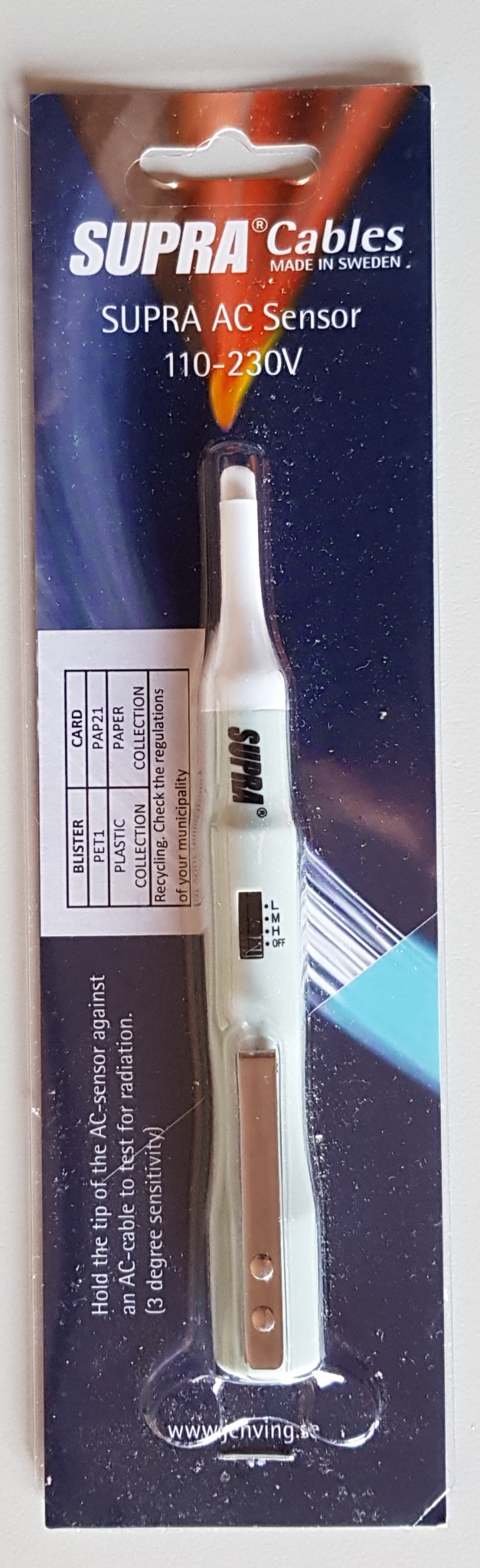 Supra AC Sensor 110-230V Polariteits - checker Spanningsmeter - Afbeelding 5