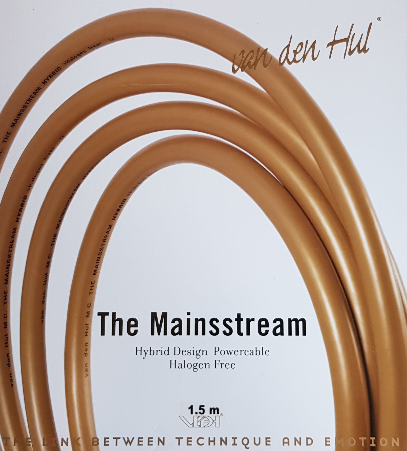 Van den Hul The Mainsstream Hybrid voedingskabel 3 x 1,69 mm2 AWG 15 OFC verzilverd koper als IEC C13-10A of C19-20A vanaf 1,5 meter - Afbeelding 5