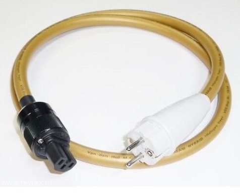 Van den Hul The Mainsstream Hybrid voedingskabel 3 x 1,69 mm2 AWG 15 OFC verzilverd koper als IEC C13-10A of C19-20A vanaf 1,5 meter