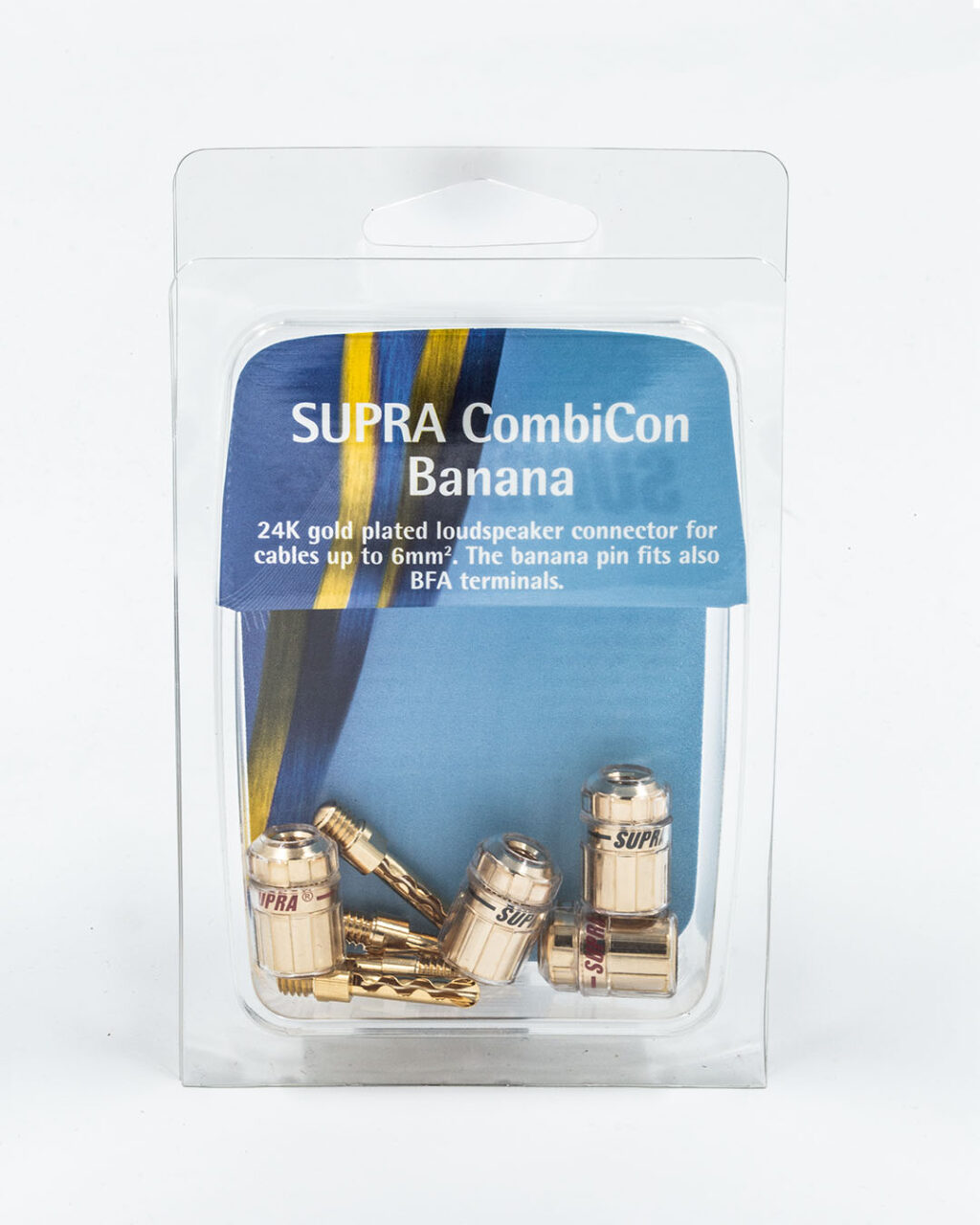 Supra CombiCon M6 Banaanpluggen gold-plated tot 6 mm² schroefmontage per set 4 stuks - Afbeelding 7