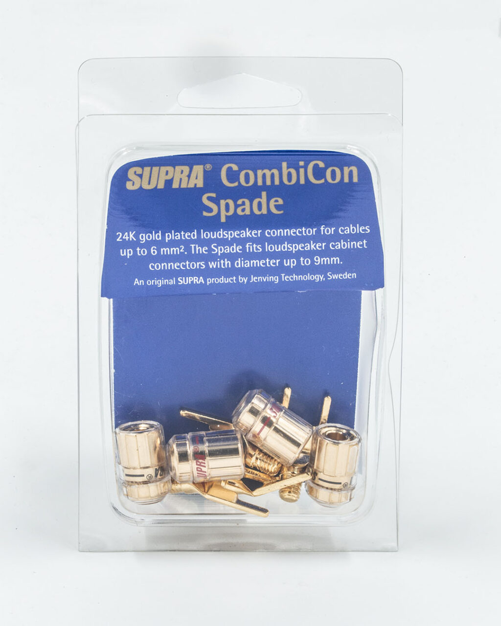 Supra CombiCon M6 Spades + body gold-plated tot 6 mm² schroefmontage per set 4 stuks - Afbeelding 8