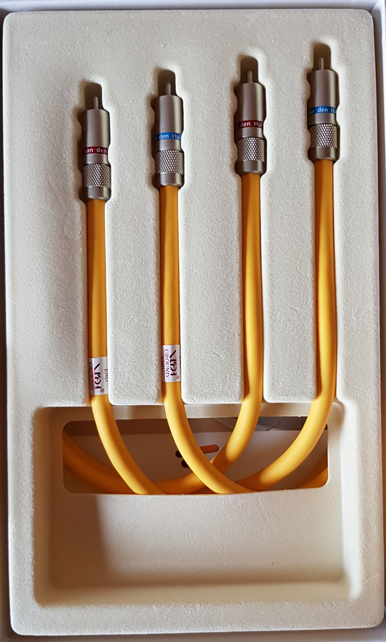 Van den Hul The Rock Hybrid 3T RCA Interlink stereoset 2 stuks vanaf 0,8 meter - Afbeelding 4