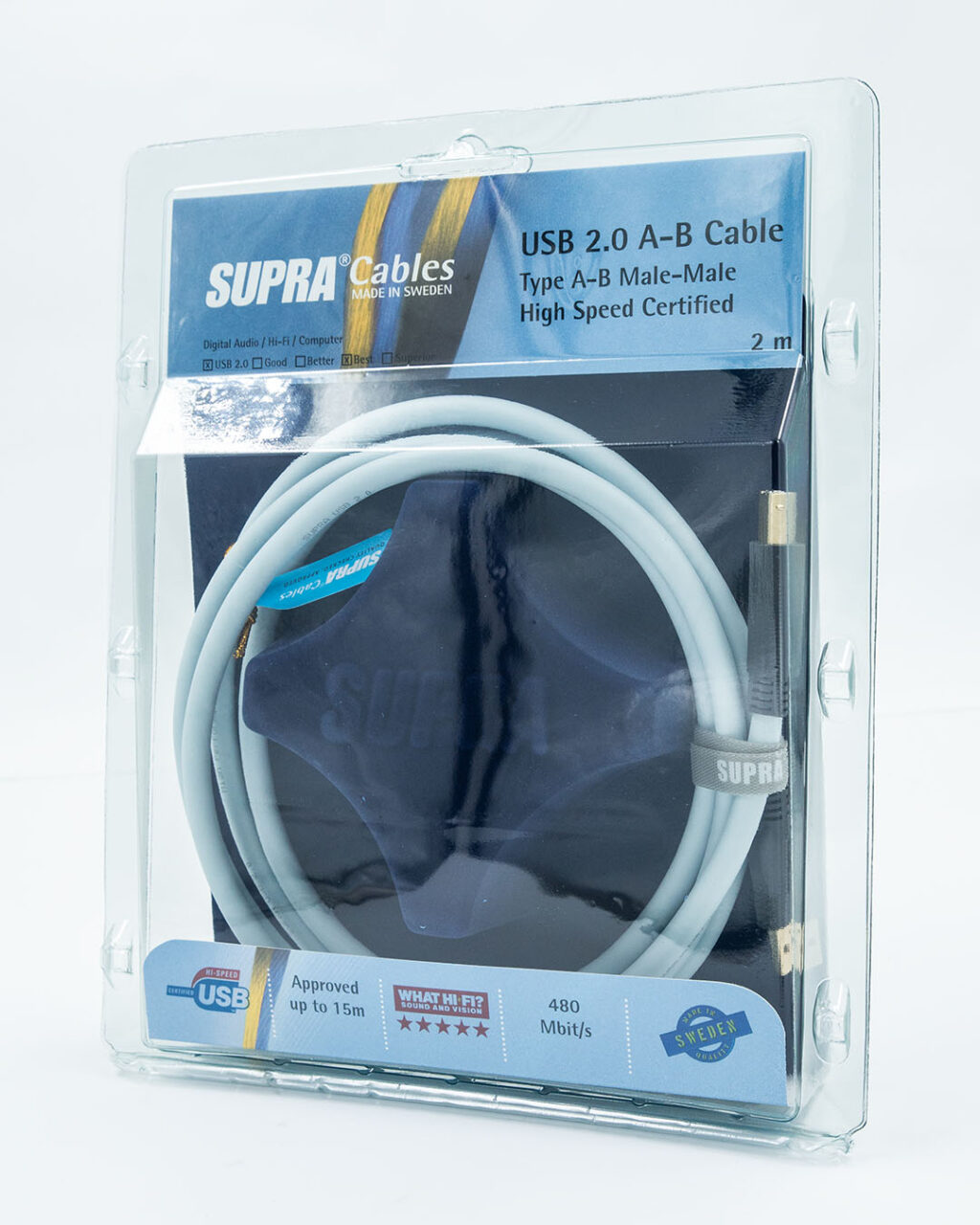 Supra USB 2.0 A-B high speed 480 Mbit/s vergulde connectoren vanaf 0,7 meter - Afbeelding 7