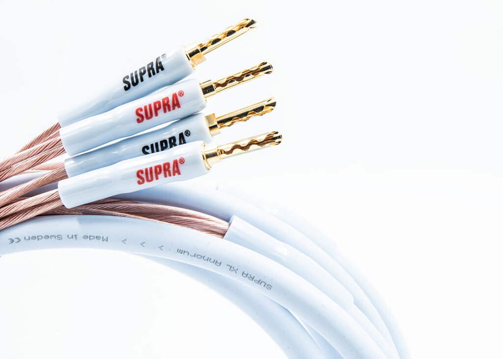 Supra XL Annorum Combicon single-wire luidsprekerkabel 2 x 3,2 mm2 AWG12 inclusief verwisselbare banaanpluggen + spades stereoset 2 stuks vanaf 2,0 meter - Afbeelding 4