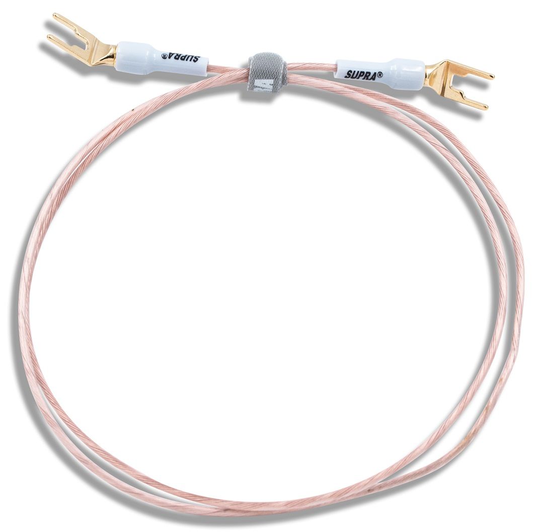 Supra high end Ground wire losse aardingskabel / massakabel met spades vanaf 1,0 meter - Afbeelding 2