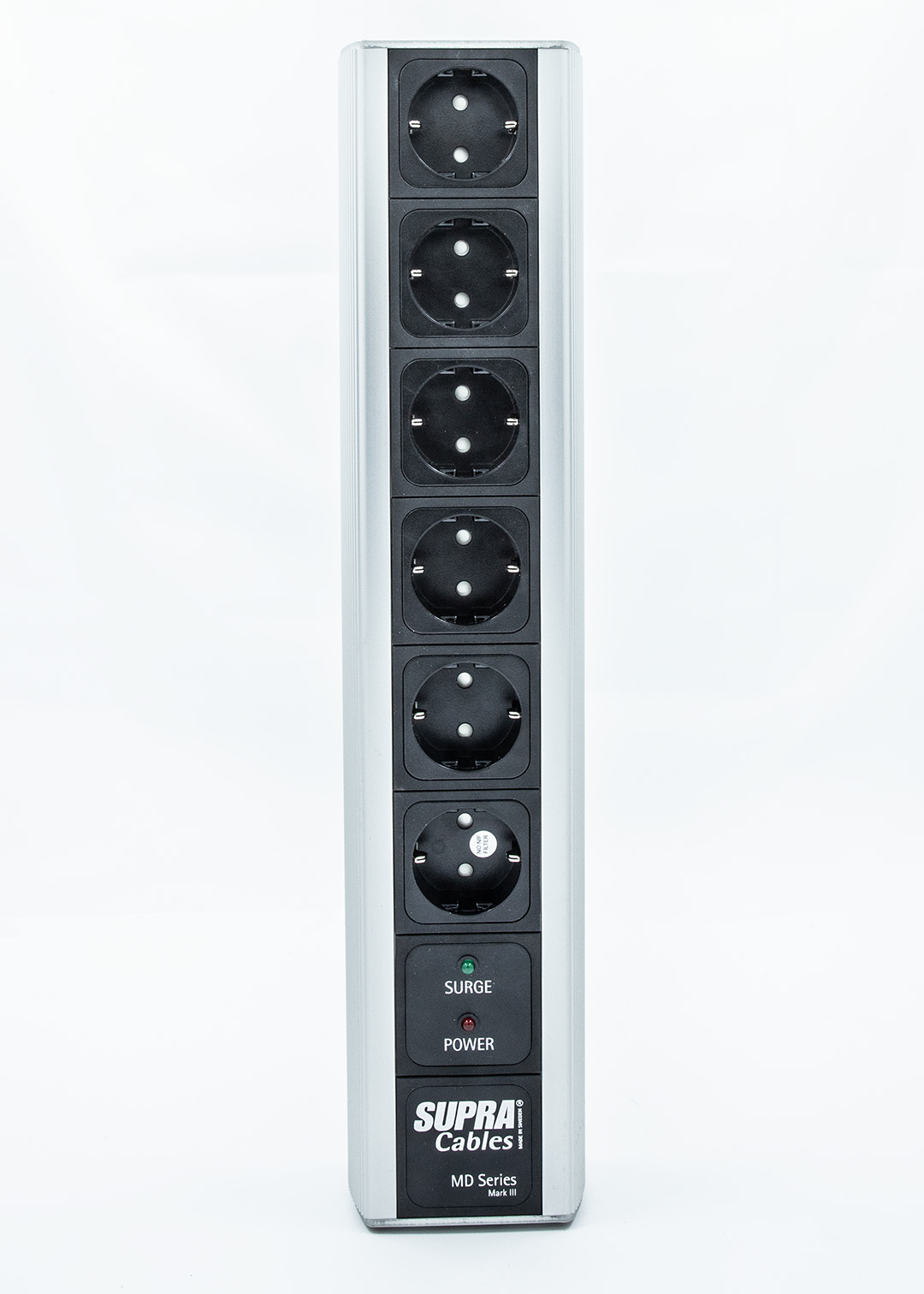 Supra MD 06 EU / SP afgeschermd stekkerblok met Non-Intrusive Filtering (NIF) 6 x schuko met C13 - 10A aansluiting incl. 3-voudige overspanningsbeveiliging - Afbeelding 8