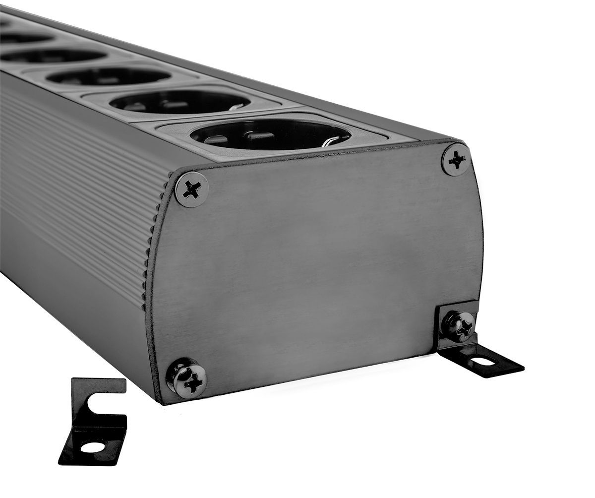 Supra MD 06 EU SPC / SP Black afgeschermd stekkerblok met Non-Intrusive Filtering (NIF) en verzilverde OFC bedrading 6 x schuko met C13 - 10A aansluiting incl. 3-voudige overspanningsbeveiliging - Afbeelding 7