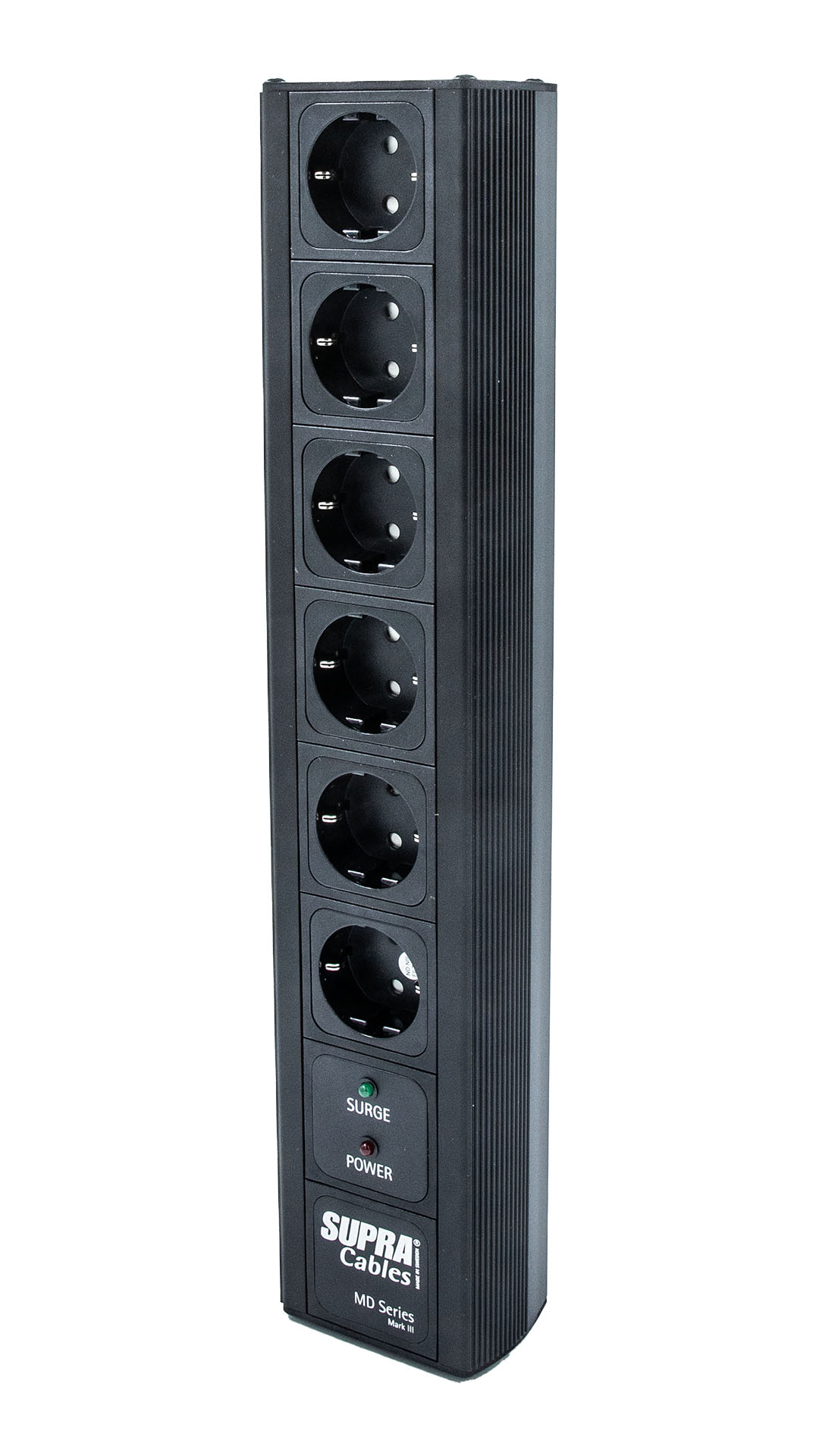 Supra MD 06 EU SPC / SP Black afgeschermd stekkerblok met Non-Intrusive Filtering (NIF) en verzilverde OFC bedrading 6 x schuko met C13 - 10A aansluiting incl. 3-voudige overspanningsbeveiliging - Afbeelding 4