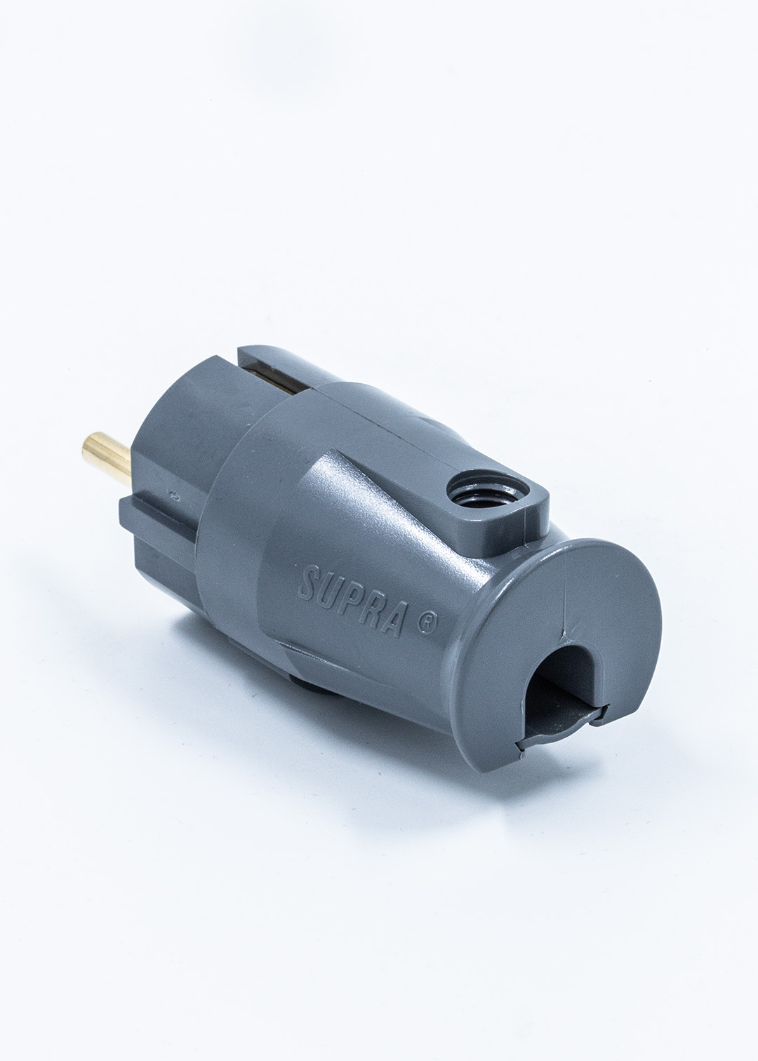 Supra SW-EU Male 24K Gold-plated OFC - schuko rechte netstekker 10A tot Ø11,5mm AWG 11 - Afbeelding 4