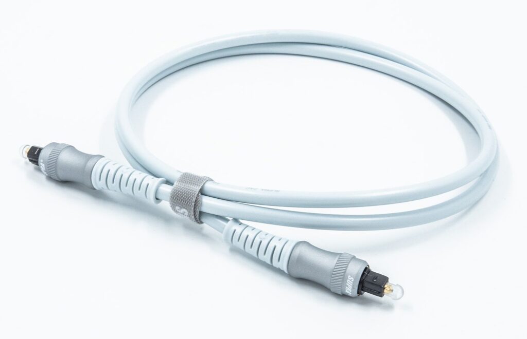 Supra ZAC Mintos Toslink to Toslink optische kabel tripple-polished lens en vergulde connectoren vanaf 1,0 meter