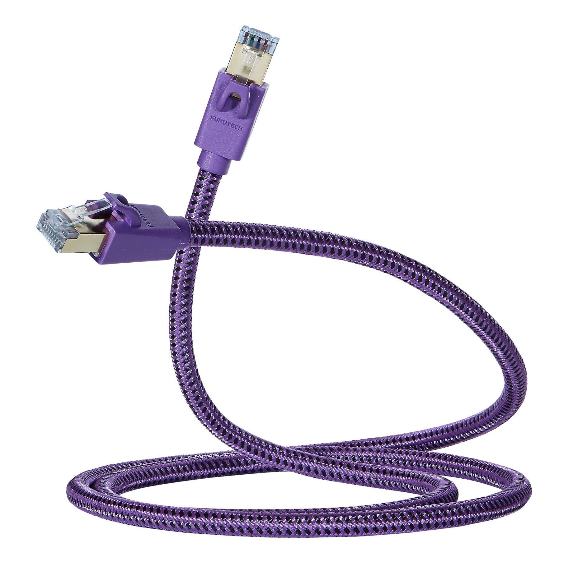 Furutech LAN-8 NCF PLUS-versie RJ45 CAT8 S/FTP Ethernet-kabel met massieve verzilverde OCC koperen geleiders en tripple-shielding tot 40Gbps 2000MHz vanaf 0,6 meter - Afbeelding 2