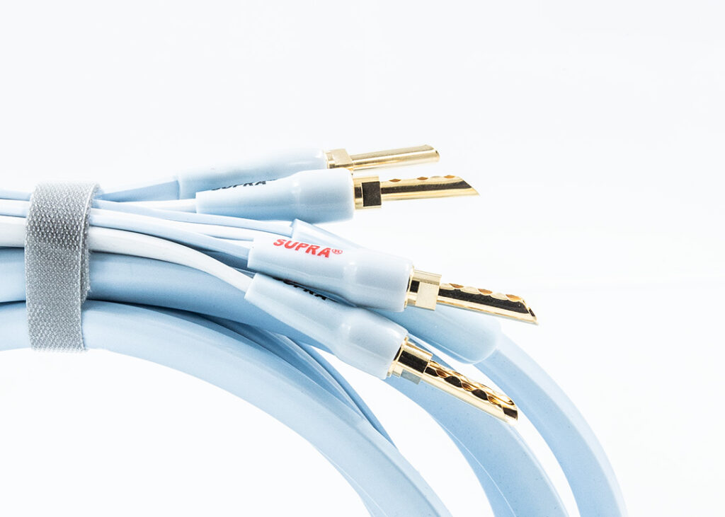 Supra PLY 2x3.4/S Combicon afgeschermde luidsprekerkabel single-wire 2 x 3,4 mm2 AWG12 inclusief verwisselbare banaanpluggen + spades stereoset 2 stuks vanaf 2,0 meter - Afbeelding 6