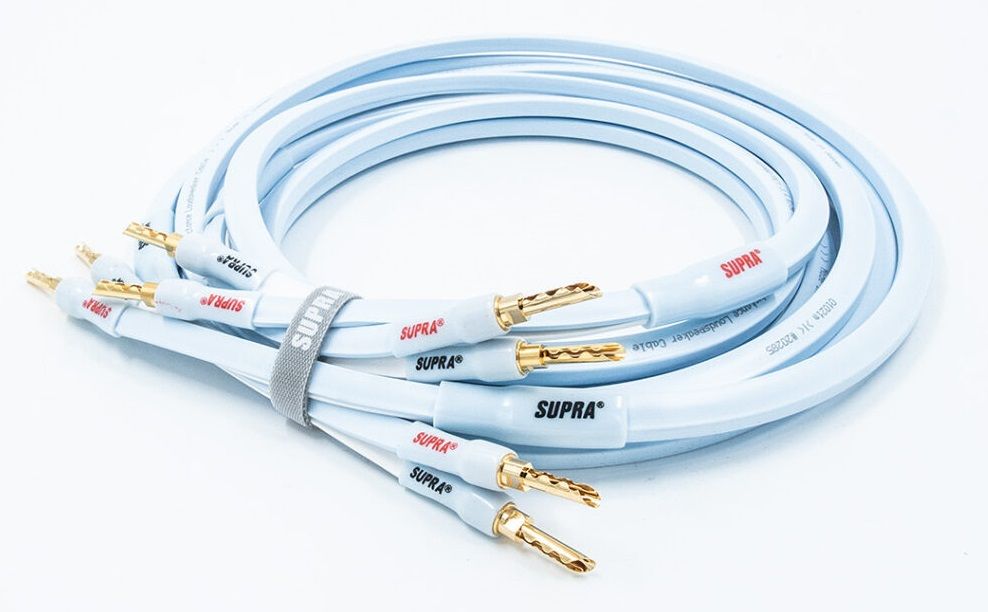 Supra PLY 2x3.4/S Combicon afgeschermde luidsprekerkabel single-wire 2 x 3,4 mm2 AWG12 inclusief verwisselbare banaanpluggen + spades stereoset 2 stuks vanaf 2,0 meter - Afbeelding 4