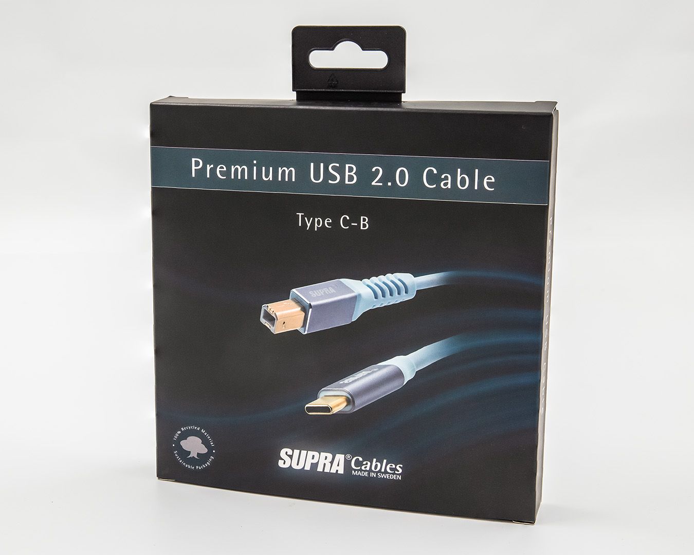 Supra USB 2.0 C-B Blue high speed 480 Mbps vergulde connectoren vanaf 1,0 meter - Afbeelding 7