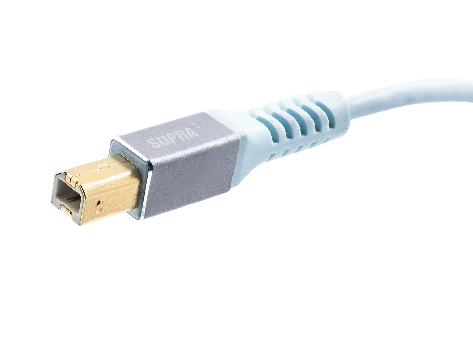 Supra USB 2.0 C-B Blue high speed 480 Mbps vergulde connectoren vanaf 1,0 meter - Afbeelding 4