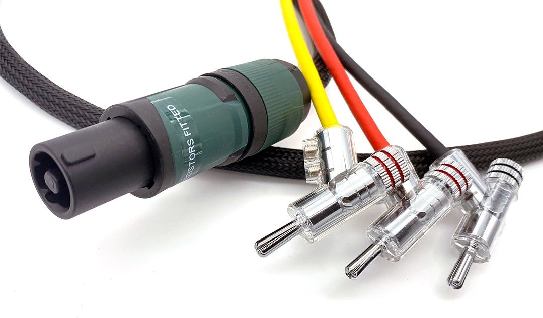 Chord Company Epic Speakon REL 3-aderige subwooferkabel verzilverd koper AWG 12 voor high-level ingang vanaf 3,0 meter - Afbeelding 2