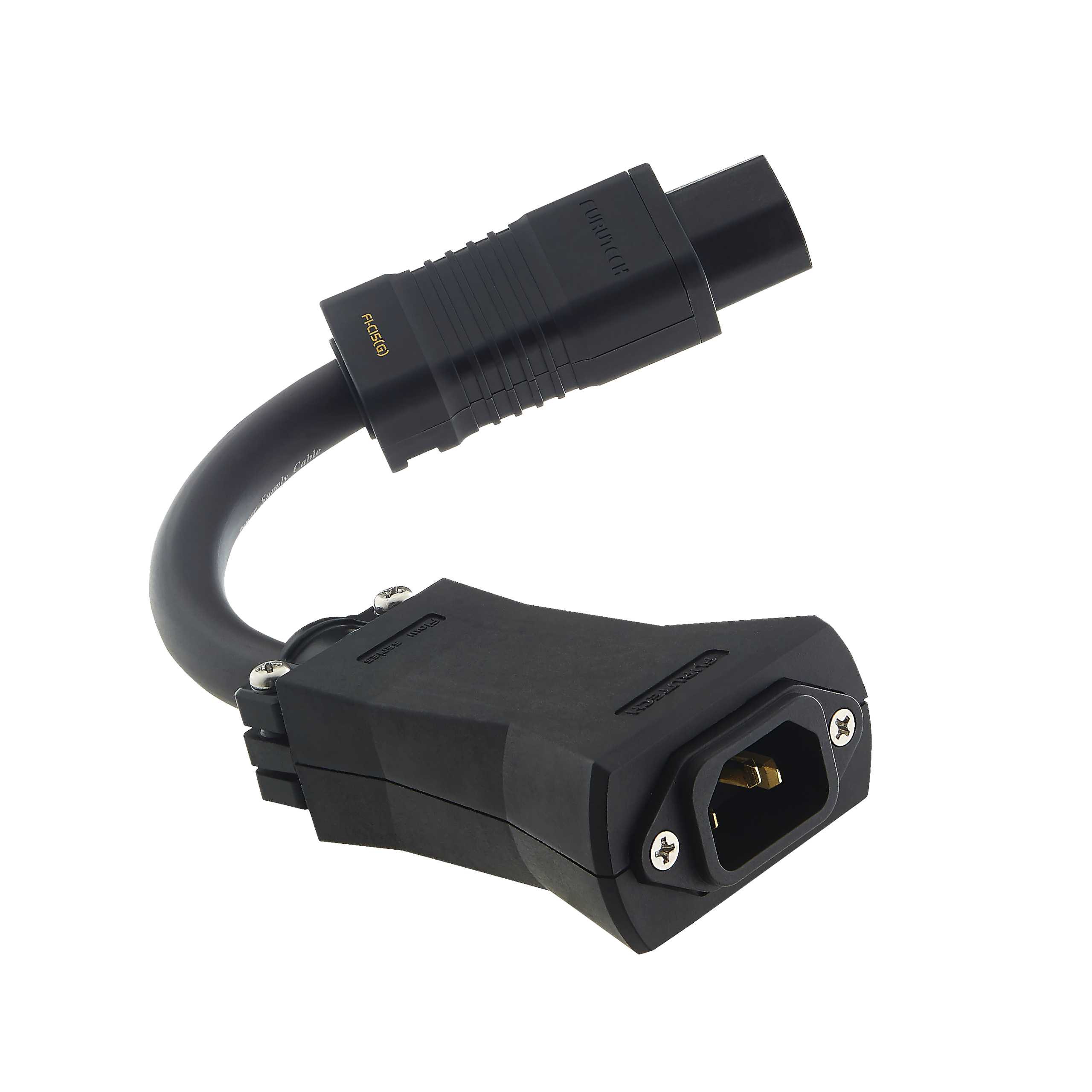 Furutech Flow-C15 Gold in-line netfilter 24-karaats gold-plated IEC C13 - 20 cm. - Afbeelding 2