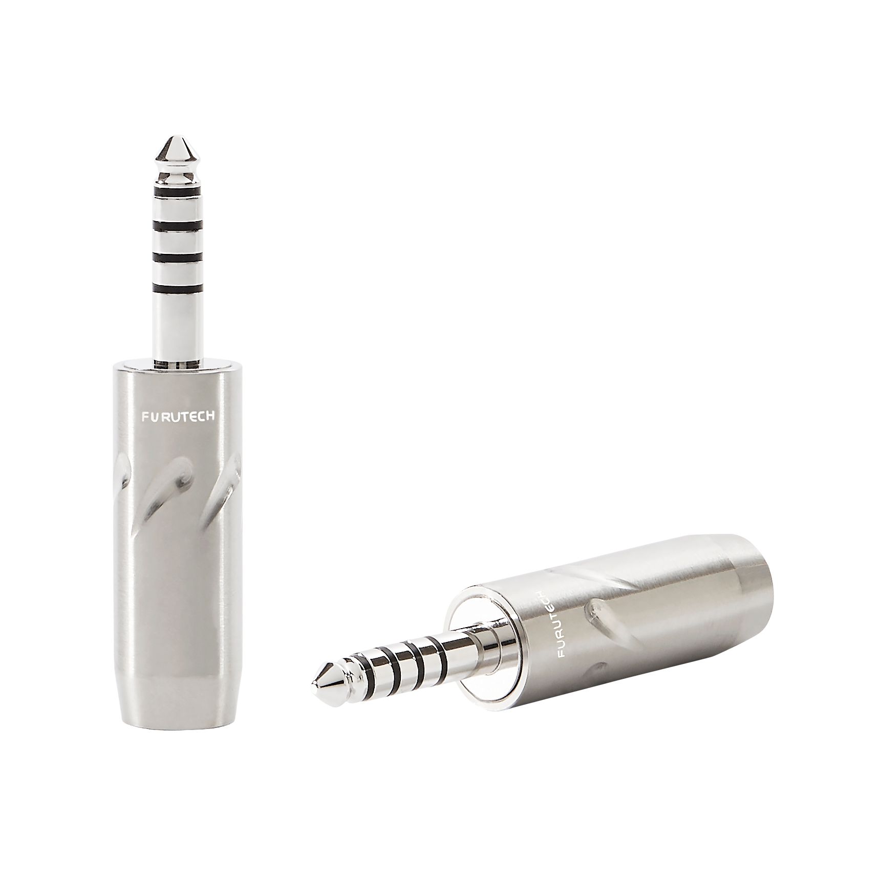 Furutech FT-7445 Rhodium gebalanceerde hoofdtelefoon-connector met uit 1 stuk gefreesde 4-pins 4.4mm TRRRS geleider ⌀6mm per stuk - Afbeelding 2