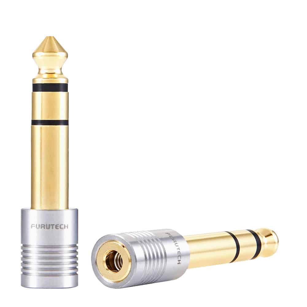 Furutech F63-S Gold 3.5mm naar 6.3mm adapter per stuk