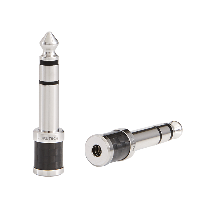 Furutech CF63-S Rhodium 3.5mm naar 6.3mm adapter per stuk