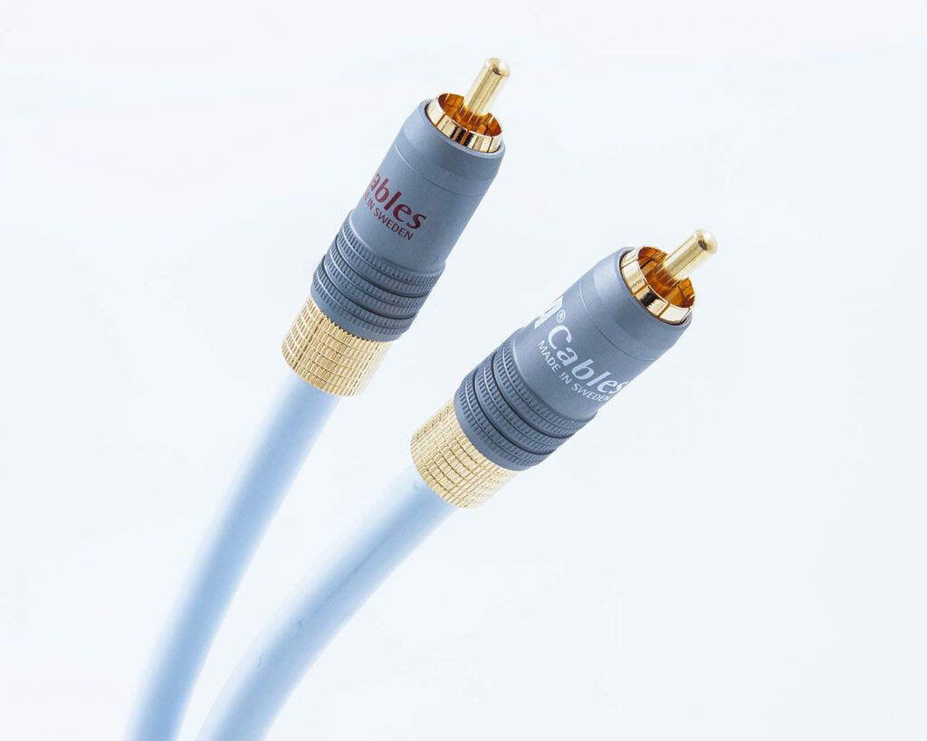 Supra EFF-IX Audio RCA interlink verzilverde geleiders 1x3x0.46mm2 AWG 21 met hoogwaardige PPX vergulde 24K connectoren stereoset 2 stuks vanaf 1,0 meter - Afbeelding 4