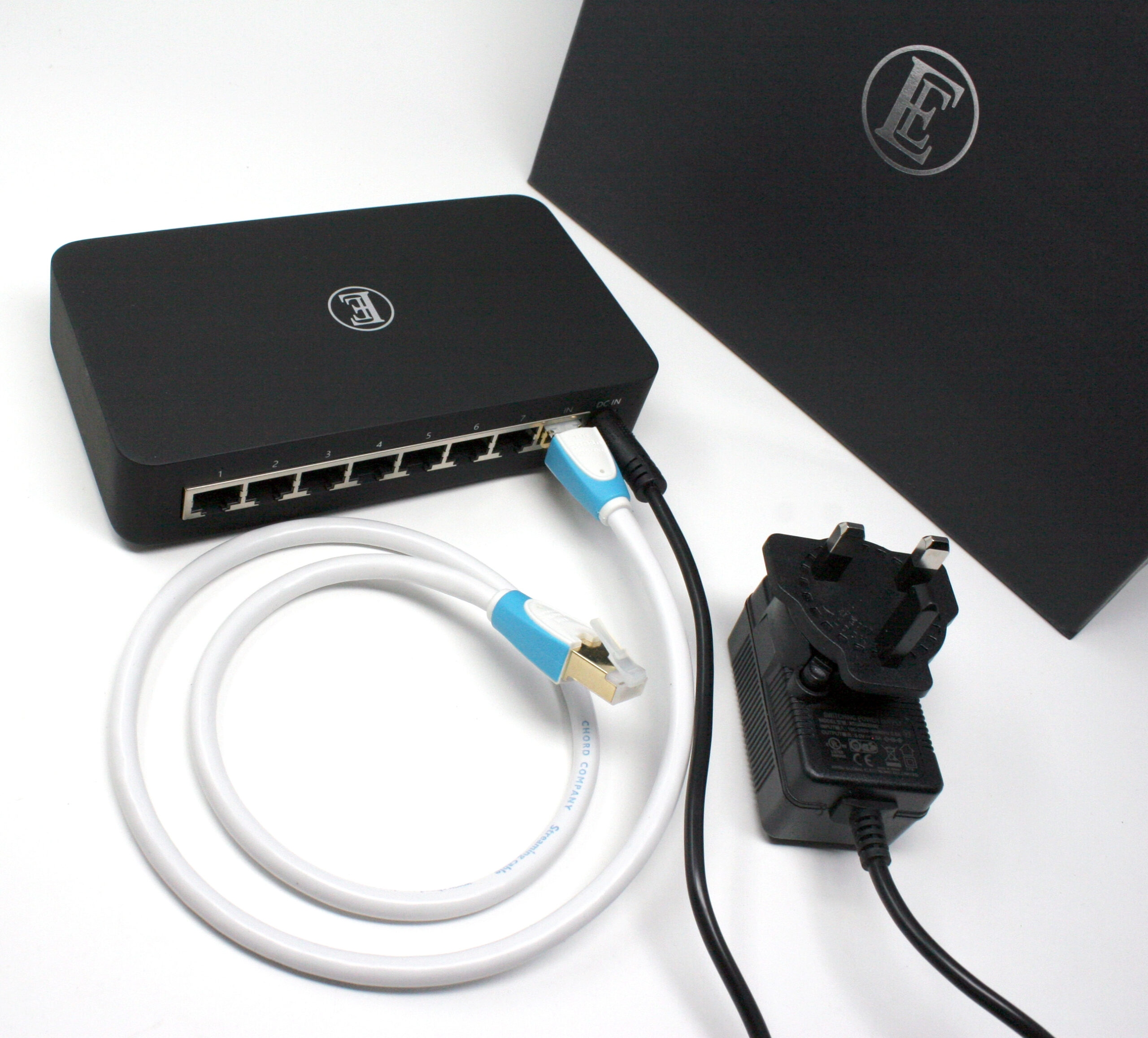 English Electric EE8 8-poort Gigabit Streaming Netwerk Switch inclusief Chord Company C-Stream 0,75 cm. netwerkabel t.w.v. € 89,00. - Afbeelding 5