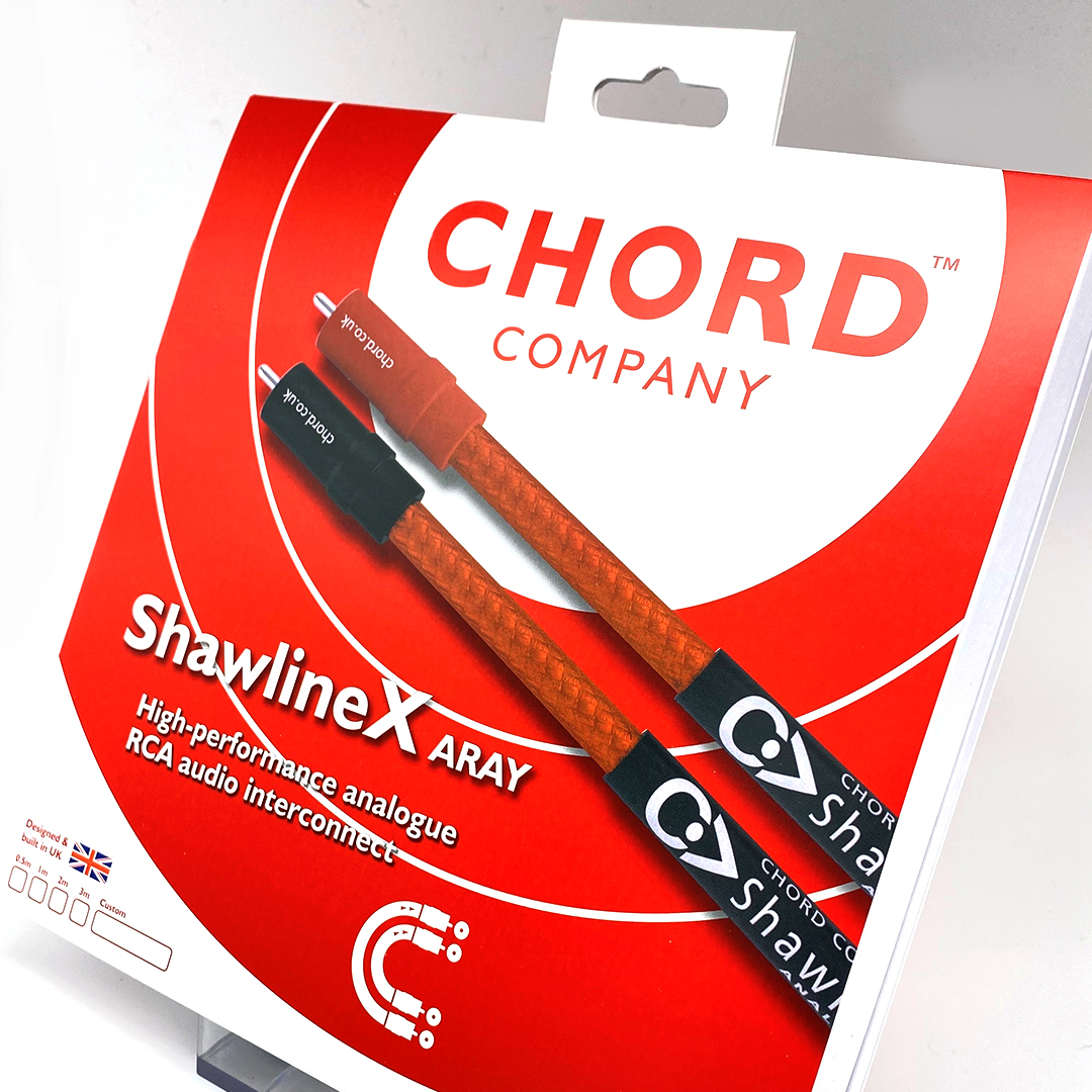 Chord Company Shawline X Aray Analogue RCA Interlink verzilverde geleiders stereoset 2 stuks vanaf 0,5 meter - Afbeelding 4