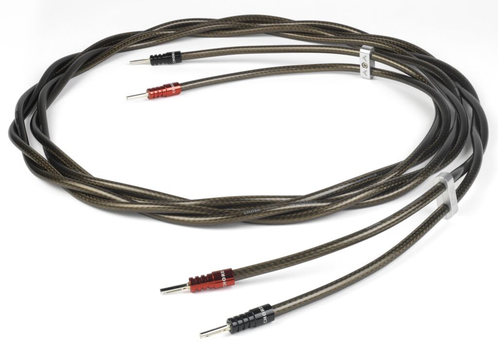 Chord Company Epic XL Single-Wire luidsprekerkabel OFC met verzilverde gescheiden geleiders 3.31mm2 AWG12 stereoset 2 stuks vanaf 2,0 meter